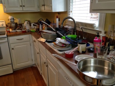 She never wanted you to see her kitchen like this